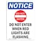 Signmission OSHA Notice Sign, 18" Height, Aluminum, NOTICE Do Not Enter Sign With Symbol, Portrait OS-NS-A-1218-V-15442 - alternate 1